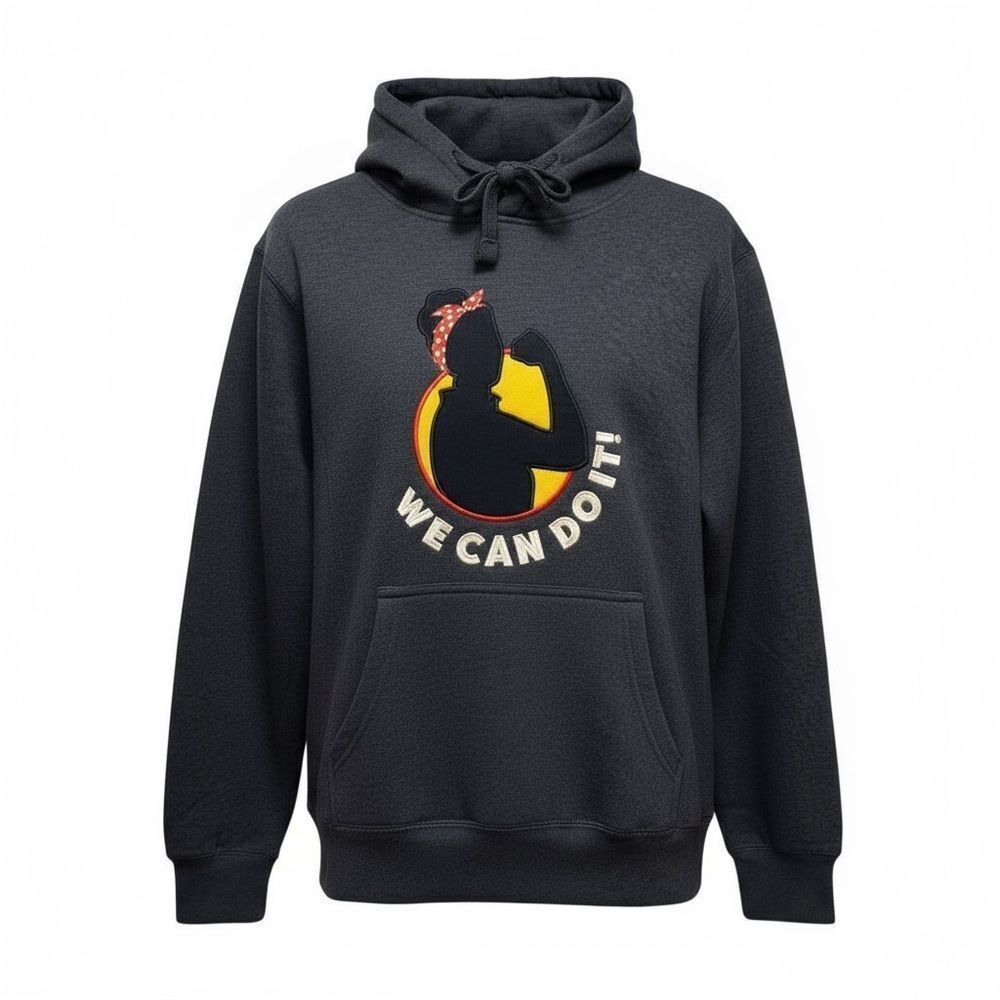 Boeing Rosie the Riveter We Can Do It Navy Blue Hoodie Sweatshirt